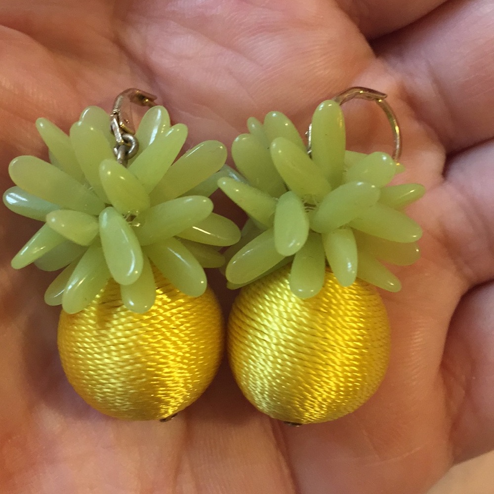 J. Crew pineapple earrings